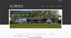 Desktop Screenshot of oronapropiedades.com.ar